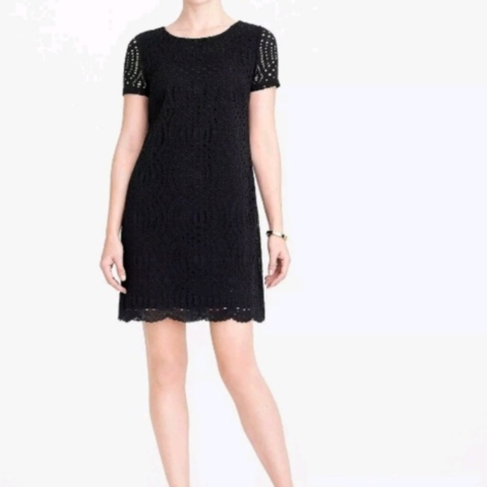 NWT J.crew Lace dress with scalloped hem